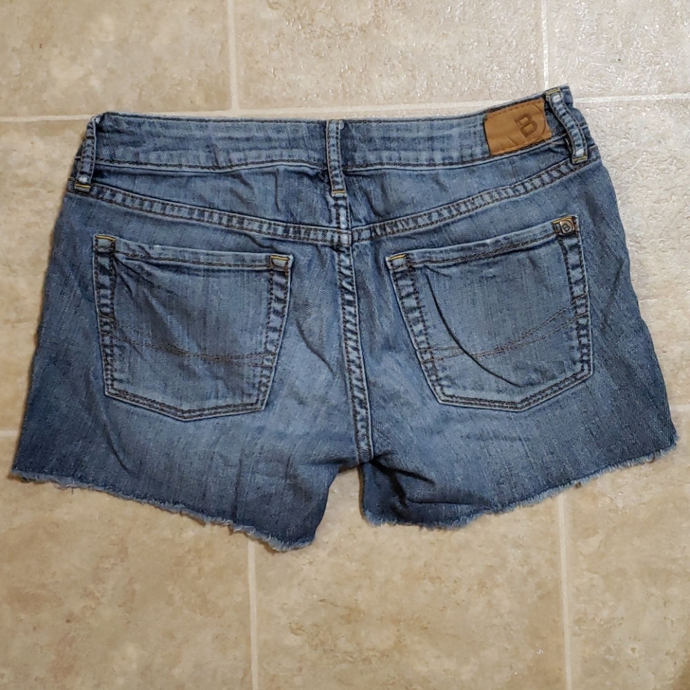 PAC Sun Bullhead Cut-Off Jean Shorts Juniors Size 5 Blue Denim - Picture 4 of 9